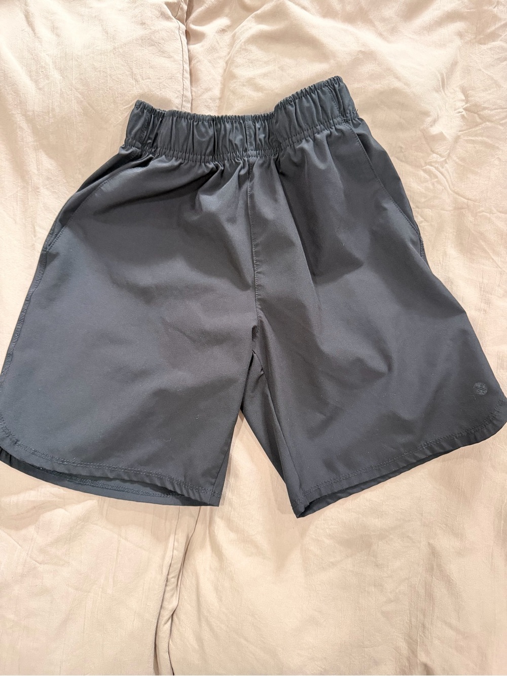 RBX Boys Black Elastic-Waist Athletic Shorts